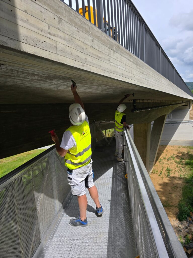 Brücken Arbeiten, Beton Reparatur